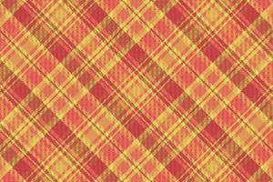 Tartan plaid pattern with texture and warm color. vector