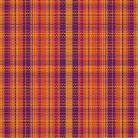 Tartan plaid pattern with texture and warm color. vector