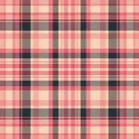 Tartan plaid pattern with texture and warm color. vector