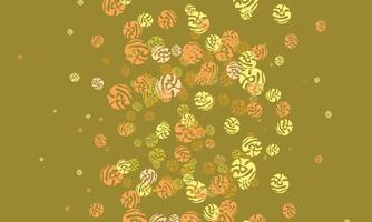 Dark yellow vector pattern with random forms.