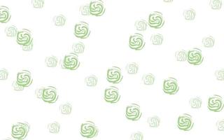 Light green vector background with spots.