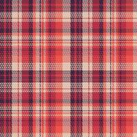 Tartan plaid pattern with texture and warm color. vector