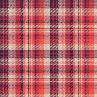 Tartan plaid pattern with texture and warm color. vector