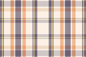 Tartan plaid pattern with texture and warm color. vector