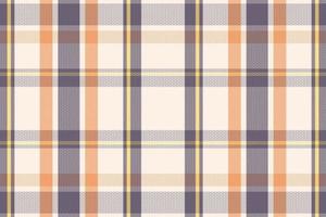 Tartan plaid pattern with texture and warm color. vector