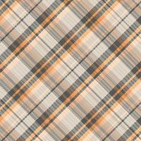 Tartan plaid pattern with texture and warm color. vector