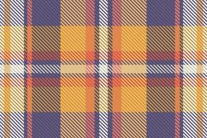Tartan plaid pattern with texture and warm color. vector
