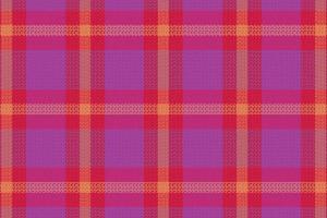 Tartan plaid pattern with texture and warm color. vector