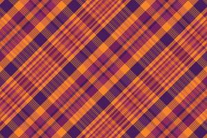 Tartan plaid pattern with texture and warm color. vector