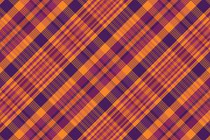 Tartan plaid pattern with texture and warm color. vector