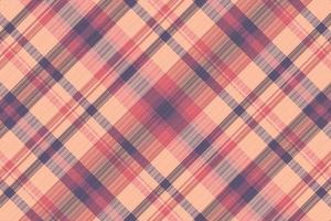 Tartan plaid pattern with texture and warm color. vector