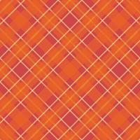Tartan plaid pattern with texture and warm color. vector