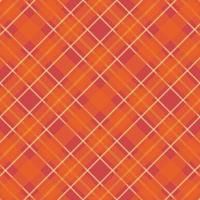 Tartan plaid pattern with texture and warm color. vector