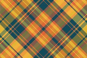 Tartan plaid pattern with texture and warm color. vector