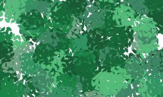 Light green vector doodle layout with leaves.