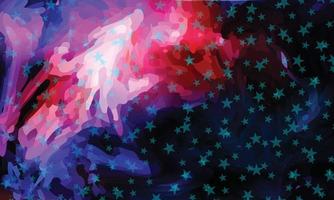 Blue star pattern on abstract dark colorful background. vector