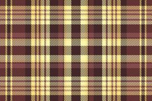 Tartan plaid pattern with texture and warm color. vector