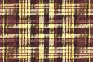 Tartan plaid pattern with texture and warm color. vector