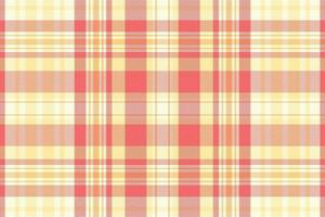 Tartan plaid pattern with texture and warm color. vector