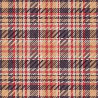Tartan plaid pattern with texture and warm color. vector