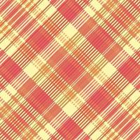Tartan plaid pattern with texture and warm color. vector