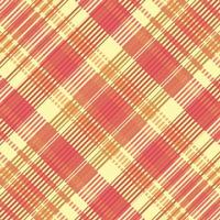 Tartan plaid pattern with texture and warm color. vector