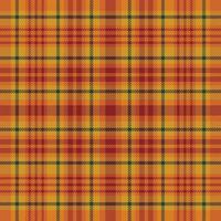 Tartan plaid pattern with texture and warm color. vector