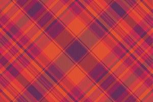 Tartan plaid pattern with texture and warm color. vector