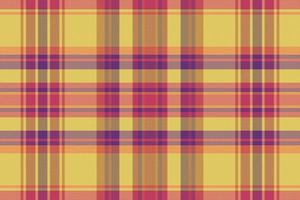 Tartan plaid pattern with texture and warm color. vector