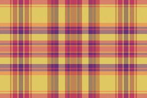 Tartan plaid pattern with texture and warm color. vector