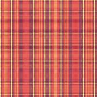 Tartan plaid pattern with texture and warm color. vector