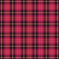 Tartan plaid pattern with texture and warm color. vector