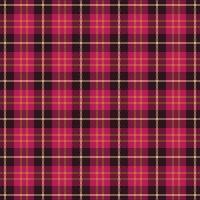 Tartan plaid pattern with texture and warm color. vector