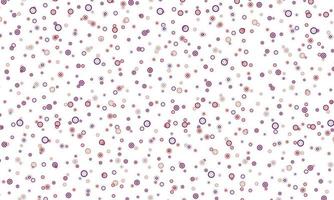 Gray, purple, orange vector texture with disks or colorful water drops on white background.