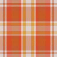 Tartan plaid pattern with texture and warm color. vector