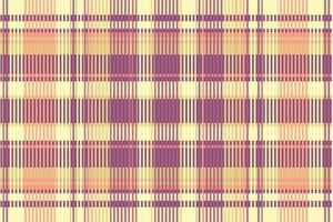 Tartan plaid pattern with texture and warm color. vector