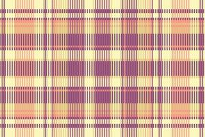 Tartan plaid pattern with texture and warm color. vector