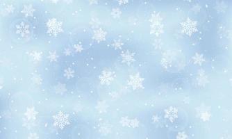 Abstract winter with snowflakes background. vector