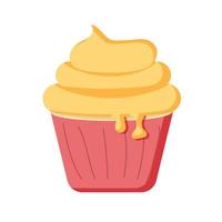 Delicious cupcake. Dessert vector illustration design