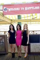 los angeles, 24 de septiembre - bianca santos, katherine mcnamara, camille guaty en el evento de estreno happyland en el muelle de santa monica el 24 de septiembre de 2014 en santa monica, ca foto