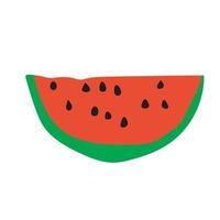 Vector illustration of a watermelon wedge