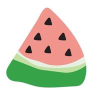 Vector illustration of a watermelon wedge