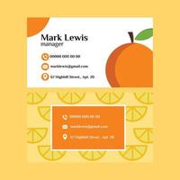 Modern business card. Vector design.