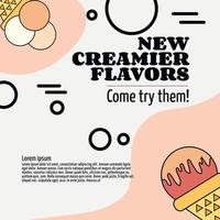 Vector delicious Ice Cream Flyer Design