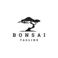 Bonsai logo icon design template flat vector