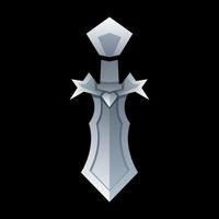 vector de diseño de logotipo degradado de espada