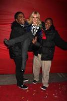 LOS ANGELES, NOV 28 -  Chris Massey, Lacey Schwimmer, Kyle Massey arrives at the 2010 Hollywood Christmas Parade at Hollywood Boulevard on November 28, 2010 in Los Angeles, CA photo