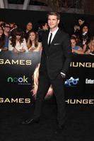 LOS ANGELES, MAR 12 -  Liam Hemsworth arrives at the Hunger Games Premiere at the Nokia Theater at LA Live on March 12, 2012 in Los Angeles, CA photo