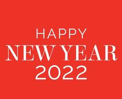 Happy New Year 2022 Abstract Design Vector Illustration