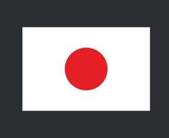 japón bandera nacional asia emblema símbolo icono vector ilustración diseño abstracto elemento